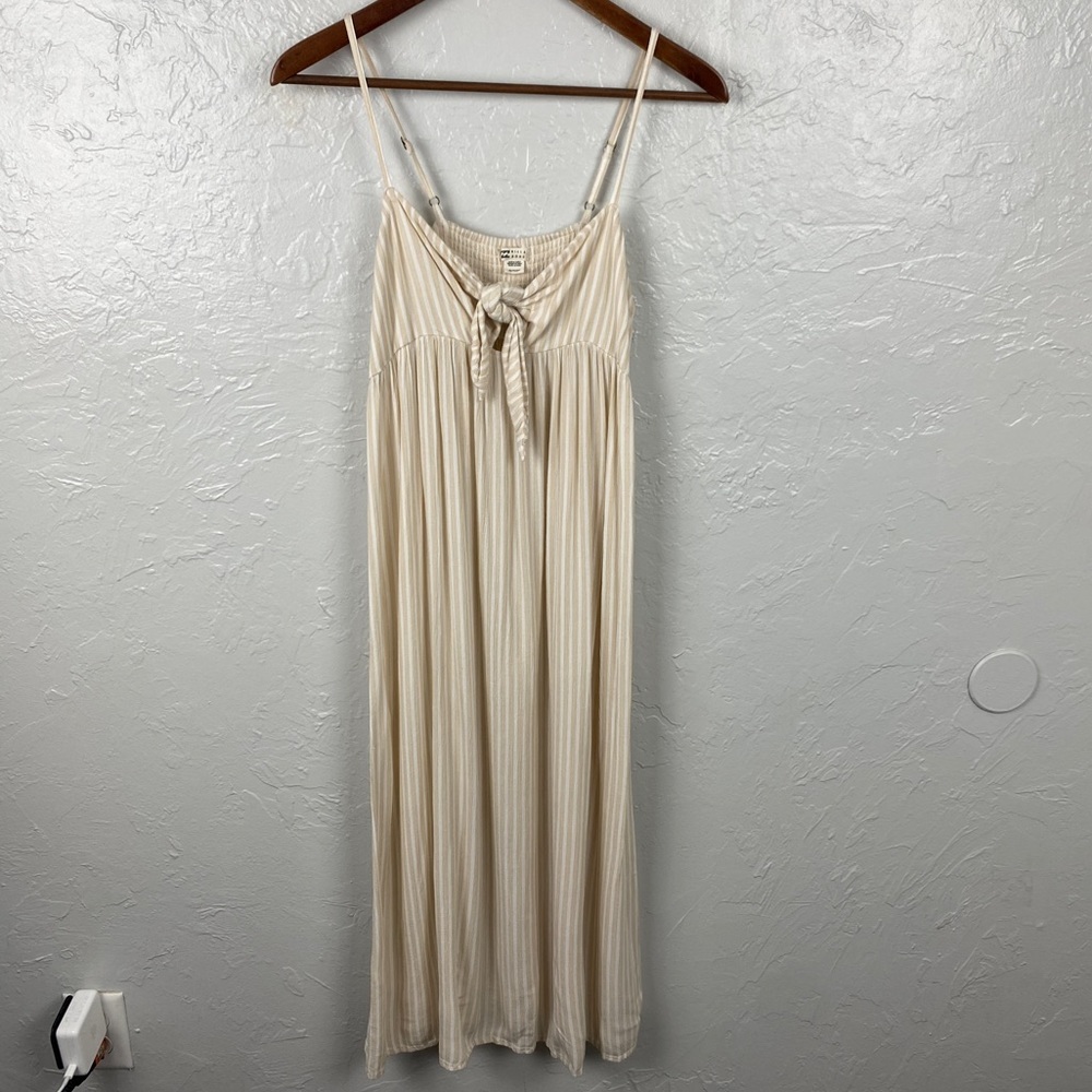 Billabong white/cream striped Twist It - Midi Dress size XS - Picture 2 of 12